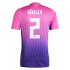 Conjunto (Camiseta+Pantalón Corto) Alemania Antonio Rudiger 2 Segunda Equipación Euro 2024 - Niño